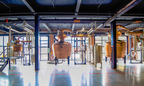 Isis, Magdalena and Sara copper pot stills - Copper & Kings American Brandy Co.